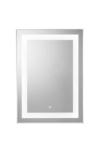 Image of Croydex MM720700E Rookley Hang 'N' Lock Vertical Illuminated Mirror, Glass, Silver