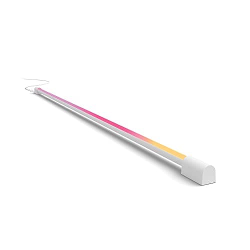 Image of Philips Hue New Gradient Tube [Large - White] Smart Light for Syncing with Entertainment and Media, with Bluetooth. Works with Alexa, Google Assistant and Apple Homekit