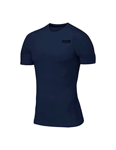 Image of TCA Men Pro Performance Compression Base Layer Short Sleeve Thermal Top - Navy Eclipse, M