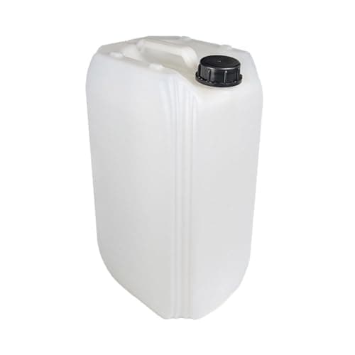 Image of 25L Water Container Heavy Duty, Food Grade HDPE Plastic Jerry Can Water Carrier, Stackable 25 Litre Drum Tank with DIN 61 Cap, Ideal for Camping, Water Storage, Car Washing, Emergency & Industrial Use