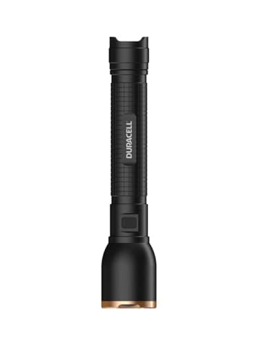 Image of Duracell DF750 Core LED Torch - 750 Lumens, Focusable, 120 m Beam Range, 4 x AAA Batteries Included, Various Light Modes, Splash-Proof, Robust Housing, Ready to Use