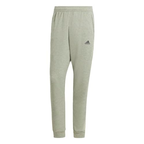 Image of adidas Men's Mélange Pants, Olive Strata Melange/Legacy Green Melange, XXL