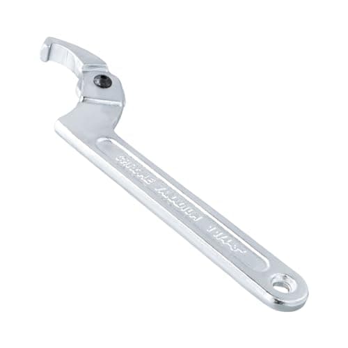 Image of Catime C Spanner Tool Adjustable Hook Wrench Chrome Vanadium, Pin Hook Wrench for Nut, Silver (1 1/4”-3” (32-76mm))