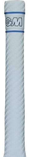 Image of GM Fuze Maxi Cricket Bat Grip | Premium Rubber | Suitable for Virtually All Bats | Full Size - 12 Inches | Can Be Cut Down For Shorter Handles | 1 Grip | White Blue & Black | Gunn & Moore