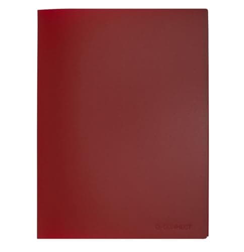 Image of Q-Connect Polypropylene Display Book 20 Pocket Red KF01250
