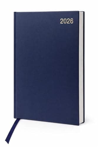 Image of Top Sale 2026 A4 Diary – 2 Pages Per Day Year Planner with Hard Cover, Professional Yearly Organizer, Blue