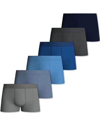 Image of Pierre Calvini Boys Boxers - Soft & Breathable Cotton Boys Boxer Shorts - Durable, Breathable & Anti-Chafing Cotton Boxer Shorts - Comfortable, Kids Boxers - 6 Pk - Blue - Ages 11-12