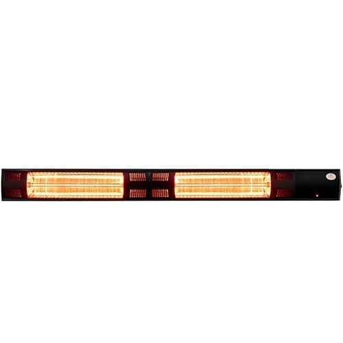 Image of Heatlab 3kW 102cm Electric Wall Mounted IP44 Patio Heater with Remote Control in Black