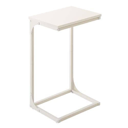 Image of VASAGLE C-Shaped Side Table, Bedside Table, Sofa Side Table, with Metal Frame, Industrial, for Living Room, Bedroom, Cream White LET353W77