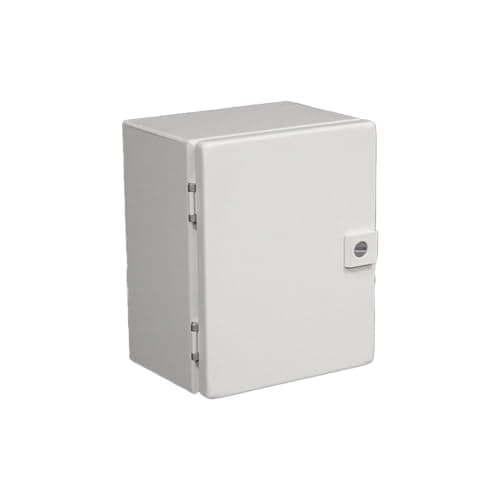 Image of Rittal 8018101 Light Grey 16 Gauge Steel Hinge Cover Junction Box Enclosure, 14" Width x 16" Height x 6" Depth