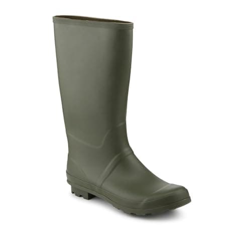 Image of Pavers Rubber Waterproof Wellies - Olive Size 11