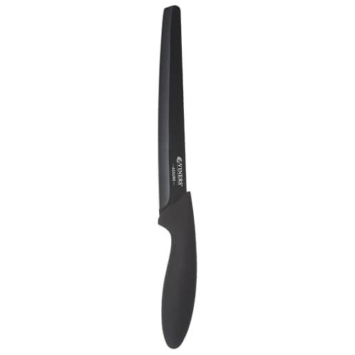 Image of Viners Assure 8” Carving Knife Stainless Steel Blade with Squared Tip for Safety, Soft Grip Handle, Non-Stick Coating, Rust-Resistant, Ideal for Slicing Meat, Poultry & Roasts