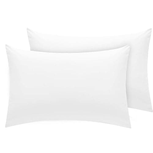 Image of 100% Egyptian Cotton 400 Thread Count White-Pair Of Oxford Pillowcases