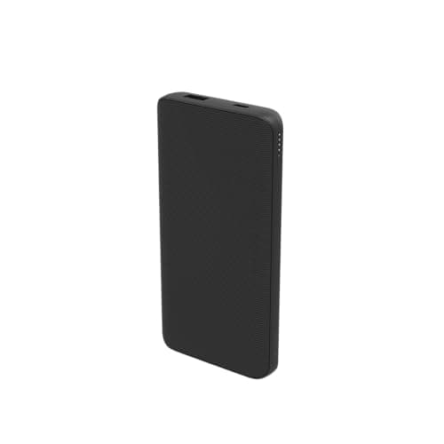 Image of ZAGG mophie Essentials Powerstation 10K Power Bank, 10,000mAh Portable Battery with U S B (C & A) Ports, LED Power Indicator, Dual Device Charging (Black)