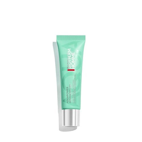 Image of Biotherm Homme Aquapower Advanced Gel, Revitalising Face Care for Dry Skin, Face Cream for Men with Biotech Plankton, Vitamin C and B Vitamins, 30 ml