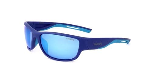 Image of Polaroid Unisex Pld 7028/S sunglasses, Blue, 60 UK