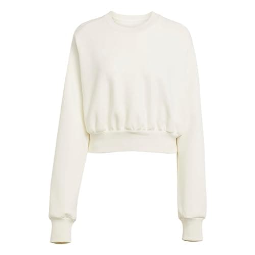 Image of adidas Women's SOFT LUX SWEATSHIRT, off white, S