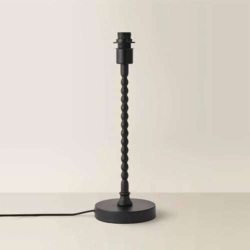 Image of ValueLights | Maeve Matte Black Bobbin Bobbled Metal Table Lamp Base | Table Lamps, Home Décor & Improvement Essential