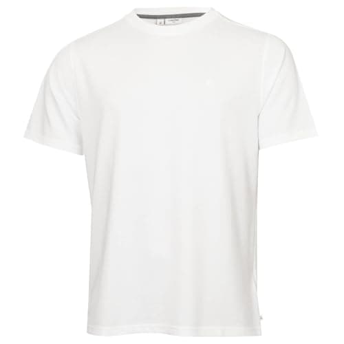 Image of Calvin Klein Mens Uni Luxe Pique T-Shirt - White - L