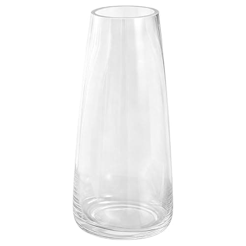 Image of DRERIO Vase for Flower Clear Glass Transparent ins Modern Glass Tall Vase decor modern for home office living-room Centerpieces,22×10cm