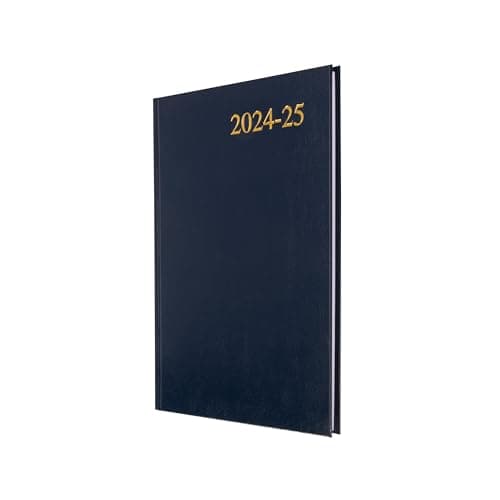 Image of Collins Essential A5 Academic Year 2024-25 Week to View Diary - Dark Blue - Mid Year Academic Planner for Students and Teachers - ESSA53M.65-2425 - July 2024 to July 2025