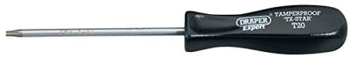 Image of Draper 34116 Expert Quality Tx-Star T20T Tamperproof Security Screwdriver, 100mm , Blue