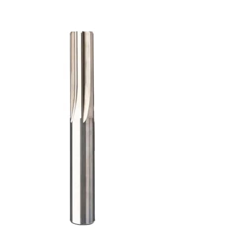 Image of 2.1mm~17.5mm carbide machine reamer straight groove 4/6F H7 metal milling cutter CNC inner hole(HRC50 Straight,9.7x40x80-6F)
