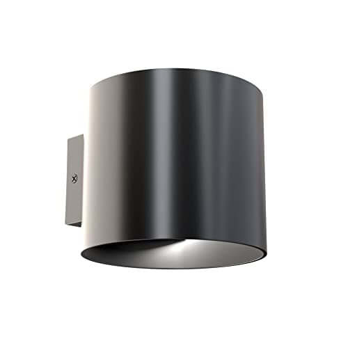 Image of MAYTONI DECORATIVE LIGHTING Round Wall Light, Cylinder, up and Down, 1 Bulb, Black, Modern Basic Design, Made of Aluminium, for 1 Bulb GU9 50 W, not Included.