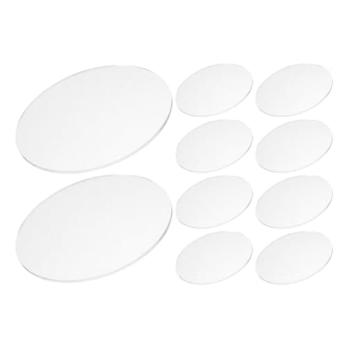 Image of Luxshiny Mr16Gu10 Spotlight Acrylic Shade 30Pcs 2Mm Thick 5Cm Size Easy Clean Round Lamp Cover for Patio and Garden Lighting