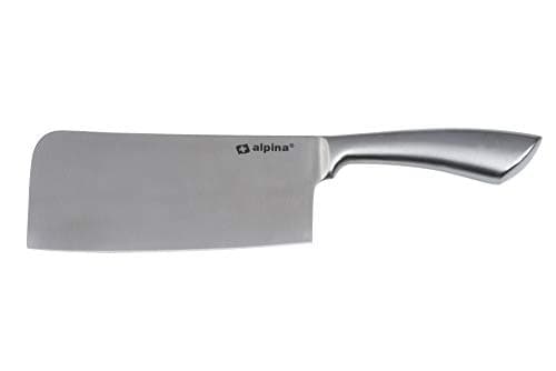 Image of Alpina Stainless Steel 18cm Meat Cleaver for Bones, Silver