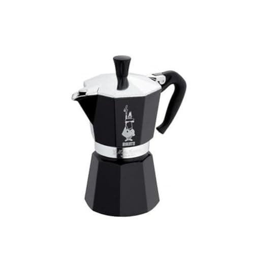 Image of Bialetti Moka Express Black Caffettiera, Alluminio, 1 Tazza, Nero, 30 x 20 x 15 cm