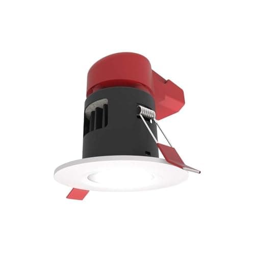 Image of Ansell APRILED/CW Integrated LED Downlight Matt White 4000K Cool White