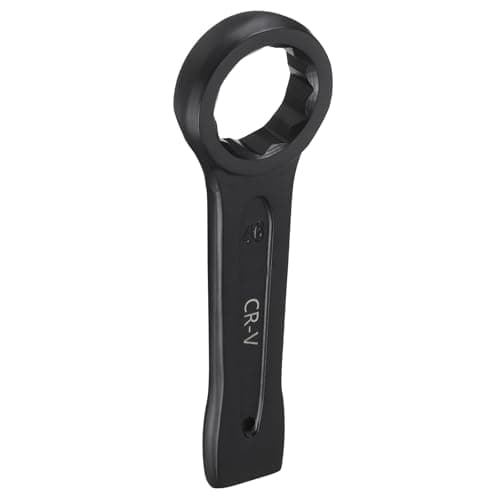 Image of sourcing map Slogging Box End Striking Ring Wrench 46mm Metric CR-V Steel 12-Point Flat Strike Wrench Baking Paint Single Head Spanner Hand Tool for Mechanical Automotive Repair