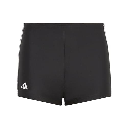 Image of adidas Boy's Classic 3-Stripes Swim Boxers, Black/White, 9-10 Years