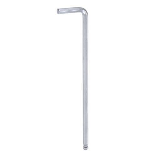 Image of sourcing map Ball End Hex Key Wrench 6mm L-Shape Extra Long Arm Hexagon Metric Wrenches Chrome Vanadium Steel Repairing Tool for Home Repair, Silver Tone