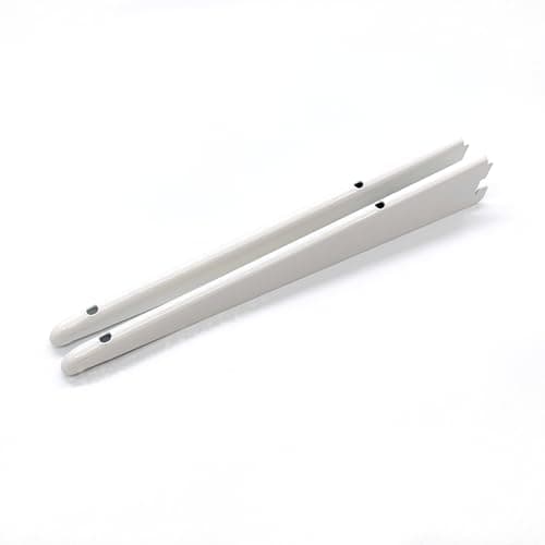 Image of Twin Slot Shelving Brackets White - Heavy Duty Steel Bracket | Pack of 2-320mm / 32cm