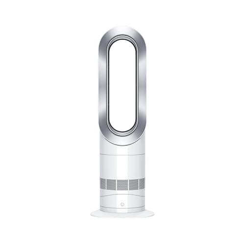 Image of Dyson Hot+Cool Jet Focus AM09 Fan Heater 2-in-1, heats and cools with strong airflow (White/Silver)