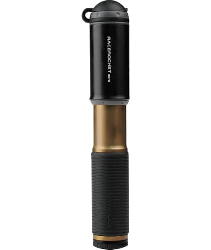 Image of Topeak Race Rocket Mini Bicycle Hand Pump, Black and Gold