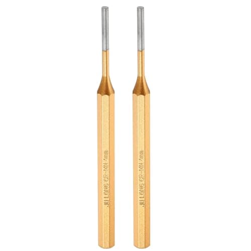 Image of sourcing map 2pcs Pin Punch 4mm(1/6") 150mm Length Metric Non-marring Alloy Steel Cylindrical Alignment Punch Drive Pin Tools for Automotive Watch Repair Jewelry Craft
