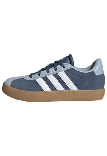 Image of adidas Unisex Kids VL Court 3.0 Shoes Kids, Preloved Ink/Cloud White/Wonder Blue, 1 UK