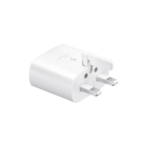 Image of Samsung Galaxy Official 25W Super Fast Charging Travel Adapter (without USB-C to C Data Cable), White