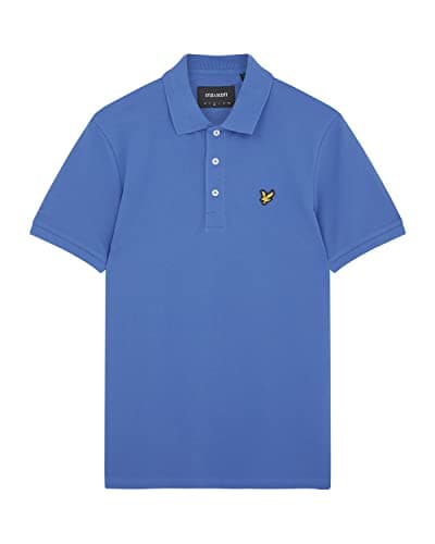 Image of Lyle and Scott Men Polo Shirt Spring BlueW584 Medium