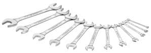 Image of Facom 44.Je9 9 Piece Double Open End Spanner Set 3.2-19Mm