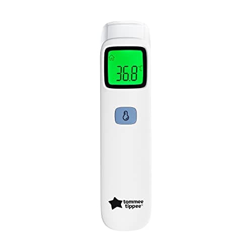 Image of Tommee Tippee NoTouch Infrared Forehead Digital Thermometer, 0m+, Essentials for Newborn Baby, 1 Second Instant Readings in Choice of ˚C or ˚F