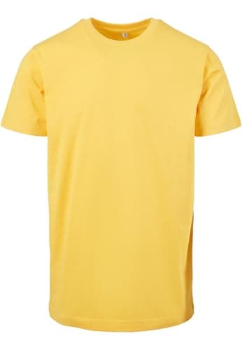 Image of Build Your Brand Mens By004 T-Shirt, Taxi Yellow, XXL UK