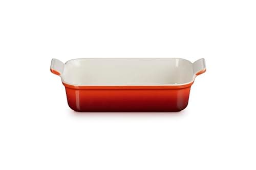 Image of LE CREUSET Stoneware Rectangular Dish, Cerise, 26 cm