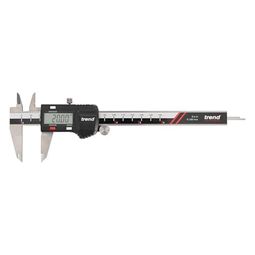 Image of Trend Digital Caliper, 150mm Measuring Range, Stainless Steel with LCD Display, Metric and Imperial Units, Precision Internal, External, Depth and Step Measurement, DC/150