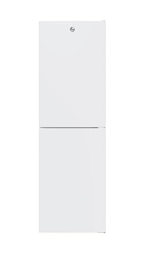 Image of Hoover H-FRIDGE 300 Freestanding Fridge Freezer 50/50, 2 Doors, Low Frost Technology, E Class, 252L Total Capacity, Internal Display, Integrated Handle, White, 54.5x55x176 cm - HOCT3L517EWK-1