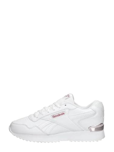 Image of Reebok Women Glide Ripple Clip Sneaker, Ftwr White/Ftwr White/Rose Gold, 4