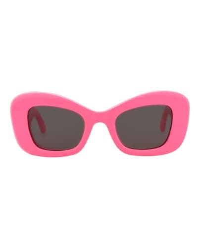 Image of Alexander McQueen Women's Am0434s Sunglasses, Pink-Grey, 3XL